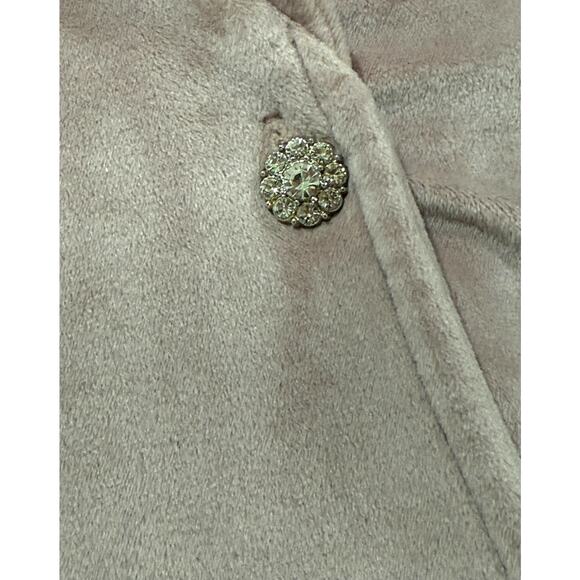 House of Harlow 1960 Blush Pink Crushed Velvet Cardigan Size Small (074) - Picture 3 of 8